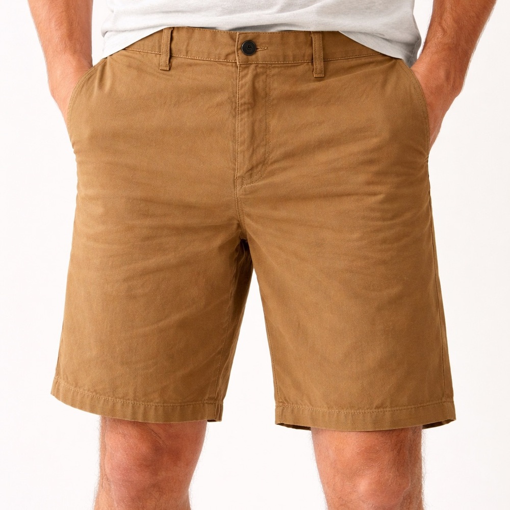Old Navy Men's Tan Flat-Front Shorts